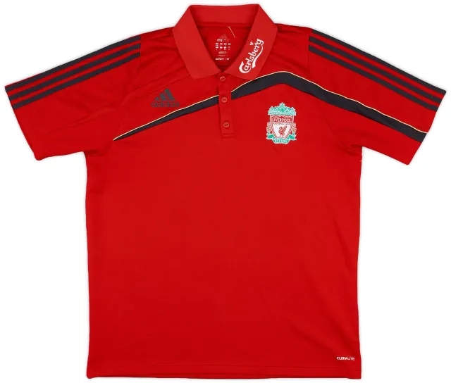2009-10 Liverpool adidas Polo Shirt - 6/10 - (L/XL)