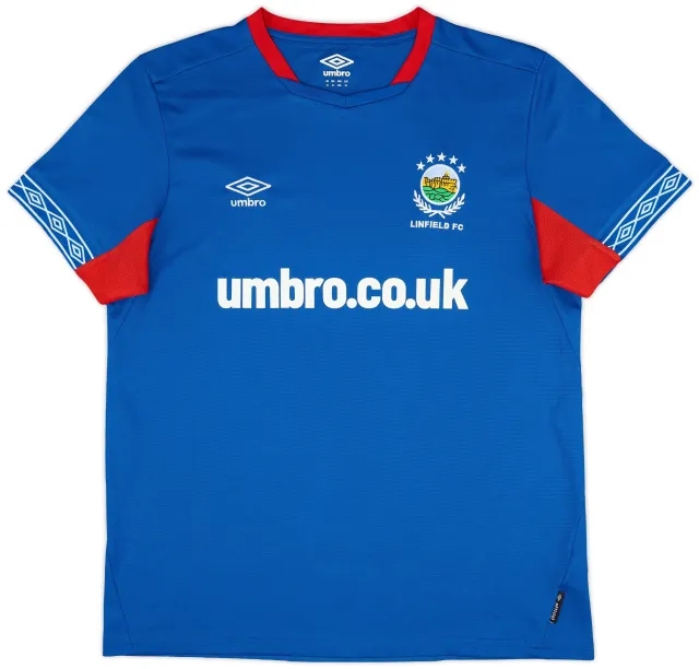 Umbro 2019-20 Linfield Home Shirt - 8/10 - (XL)
