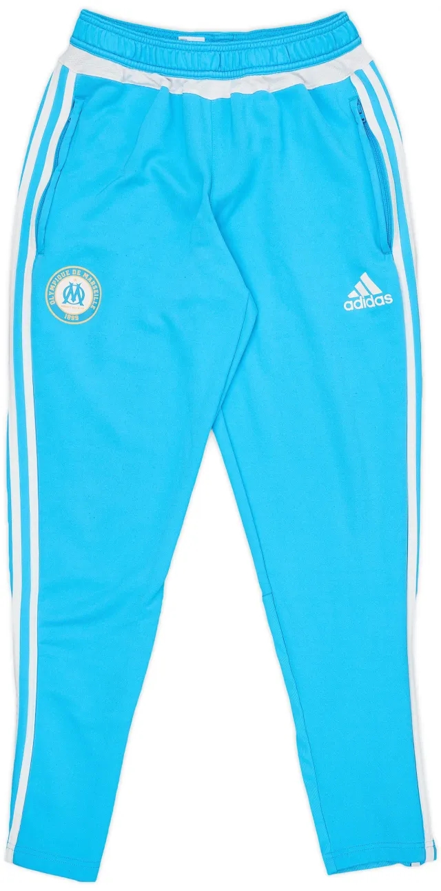 2015-16 Olympique Marseille adidas Track Pants/Bottoms - 6/10 - (S)