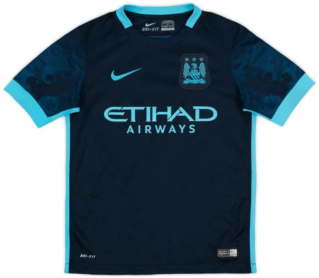 Nike 2015-16 Manchester City Away Shirt - 8/10 - (S.Boys)