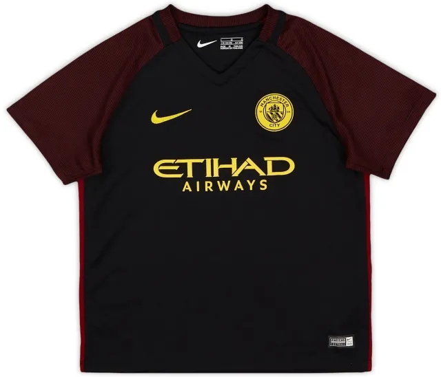 Nike 2016-17 Manchester City Away Shirt - 8/10 - (6-7 Years)