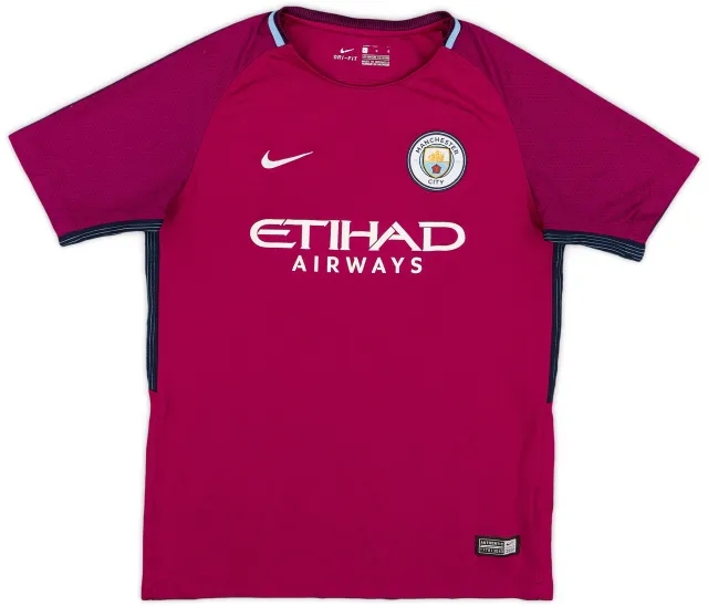 Nike 2017-18 Manchester City Away Shirt - 8/10 - (L.Boys)