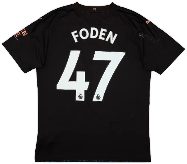 Puma 2020-21 Manchester City Away Shirt Foden #47 - 5/10 - (M)