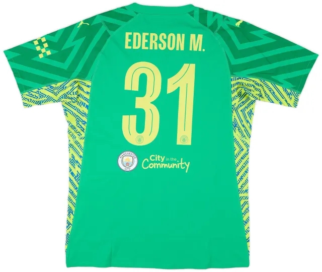 Puma 2023-24 Manchester City Match Issue FA Cup Final GK Shirt Ederson M. #31