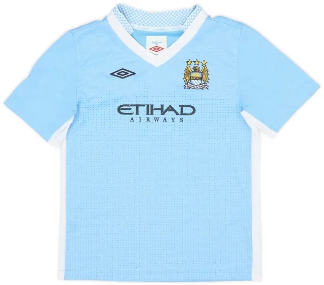 Umbro 2011-12 Manchester City Home Shirt - 8/10 - (S.Boys)