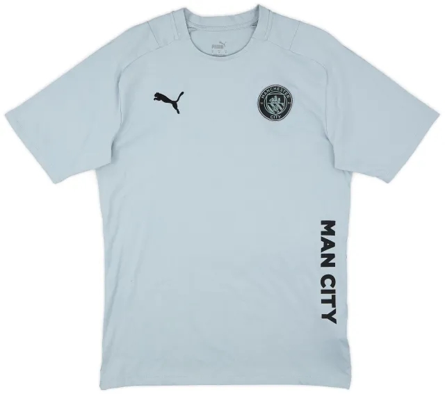 2021-22 Manchester City Puma Cotton Tee - 7/10 - (M)