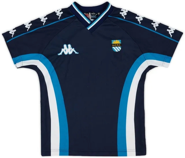1997-99 Manchester City Kappa Training Shirt - 8/10 - (S.Boys)