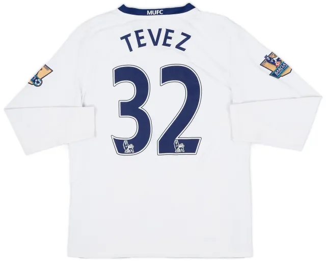 Nike 2008-10 Manchester United Away L/S Shirt Tevez #32 - 5/10 - (L.Boys)