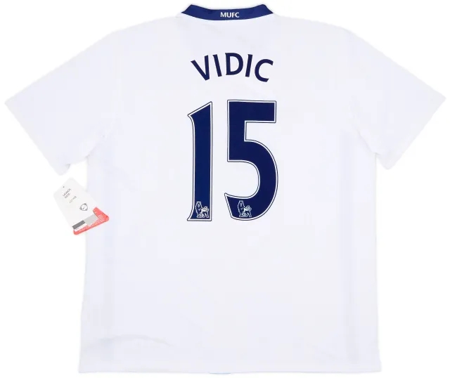 Nike 2008-10 Manchester United Away Shirt Vidic #15 (XL)