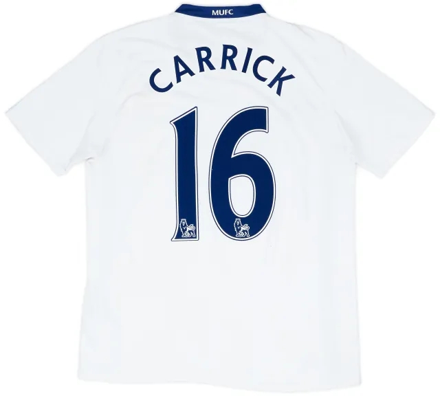 Nike 2008-10 Manchester United Away Shirt Carrick #16 - 4/10 - (M)
