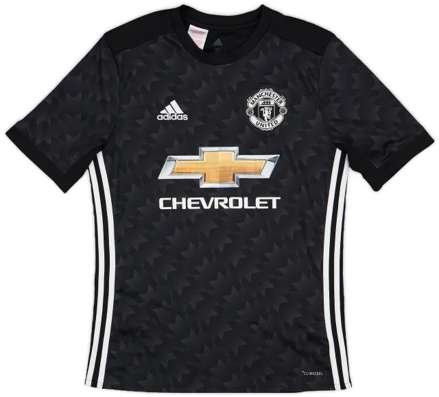 adidas 2017-18 Manchester United Away Shirt - 8/10 - (XL.Boys)