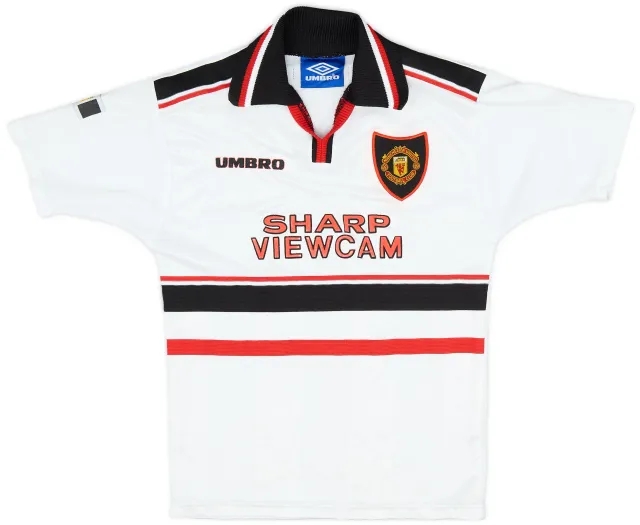 Umbro 1997-99 Manchester United Away Shirt - 8/10 - (S.Boys)