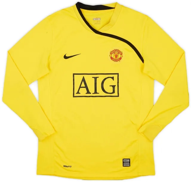 Nike 2008-09 Manchester United GK Shirt - 8/10 - (L.Boys)