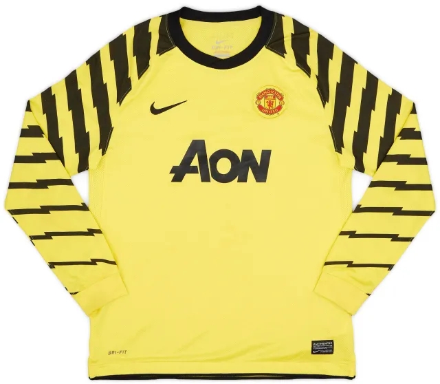 Nike 2010-11 Manchester United Yellow GK Shirt - 6/10 - (L.Boys)