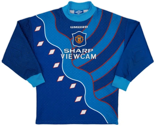 Umbro 1994-97 Manchester United GK Shirt - 8/10 - (L.Boys)