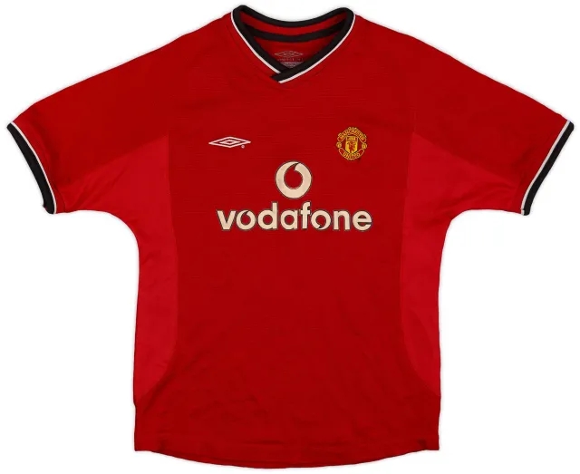 Umbro 2000-02 Manchester United Home Shirt - 7/10 - (L.Boys)
