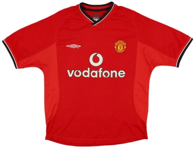 Umbro 2000-02 Manchester United Home Shirt - 8/10 - (Y)