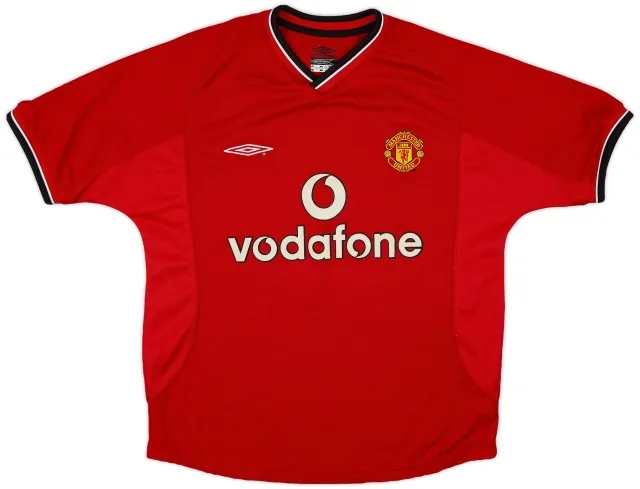 Umbro 2000-02 Manchester United Home Shirt - 9/10 - (Y)