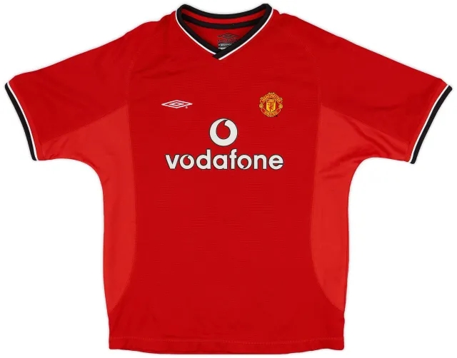 Umbro 2000-02 Manchester United Home Shirt - 9/10 - (L.Boys)
