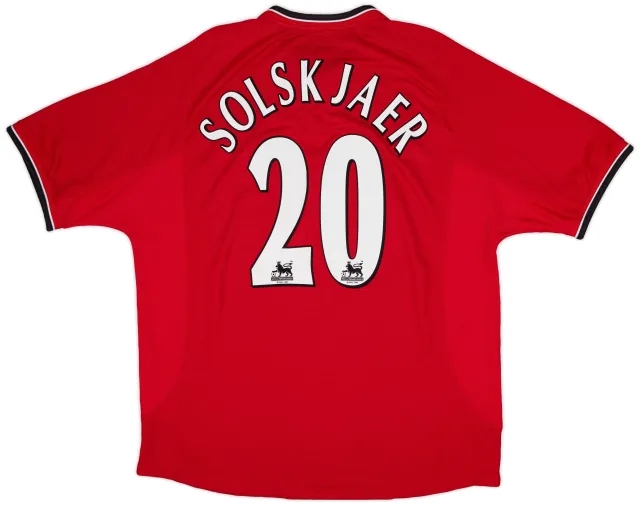 Umbro 2000-02 Manchester United Home Shirt Solskjaer #20 - 7/10 - (XXL)