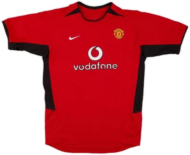 Nike 2002-04 Manchester United Home Shirt - 9/10 - (XL.Boys)