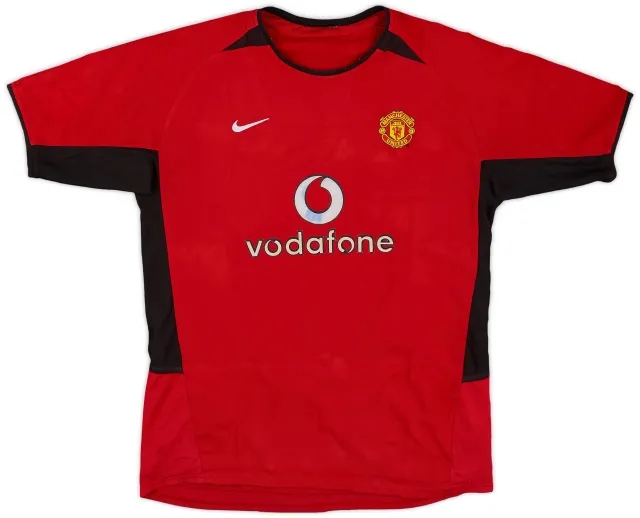 Nike 2002-04 Manchester United Home Shirt - 6/10 - (XL.Boys)