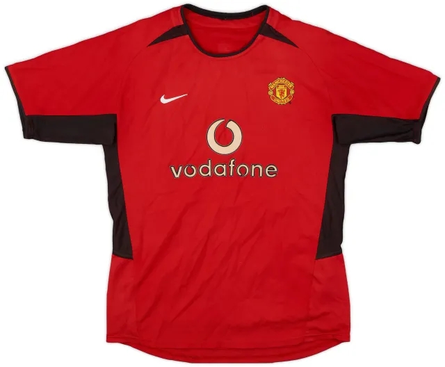 Nike 2002-04 Manchester United Home Shirt - 5/10 - (L.Boys)