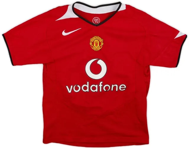 Nike 2004-06 Manchester United Home Shirt - 9/10 - (S.Boys)