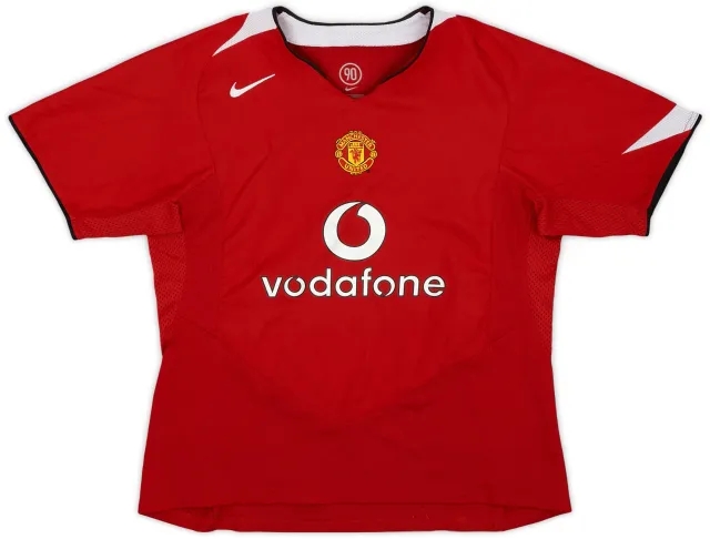 Nike 2004-06 Manchester United Home Shirt - 9/10 - (L.Boys)
