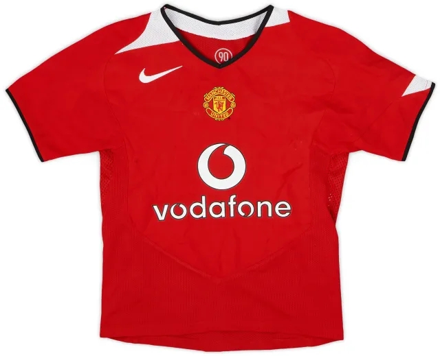 Nike 2004-06 Manchester United Home Shirt - 7/10 - (6-7 Years)