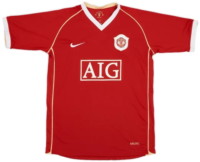 Nike 2006-07 Manchester United Home Shirt - 8/10 - (XL.Boys)