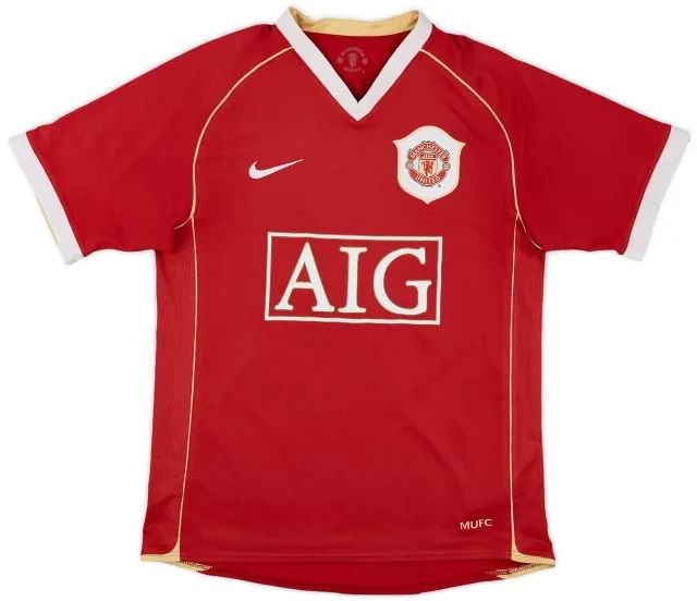 Nike 2006-07 Manchester United Home Shirt - 5/10 - (XL.Boys)