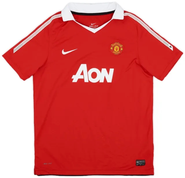 Nike 2010-11 Manchester United Home Shirt - 8/10 - (XL.Boys)