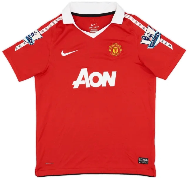 Nike 2010-11 Manchester United Home Shirt - 9/10 - (L.Boys)