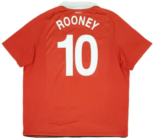 Nike 2010-11 Manchester United Home Shirt Rooney #10 - 7/10 - (3XL)