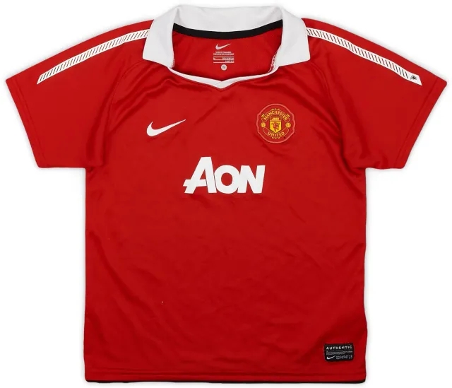 Nike 2010-11 Manchester United Home Shirt - 9/10 - (5-6 Years)