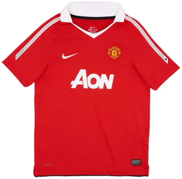 Nike 2010-11 Manchester United Home Shirt - 8/10 - (L.Boys)