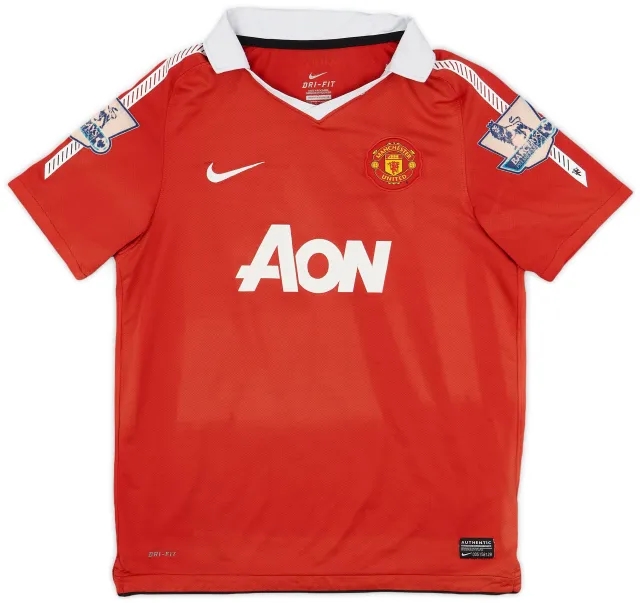 Nike 2010-11 Manchester United Home Shirt - 6/10 - (L.Boys)