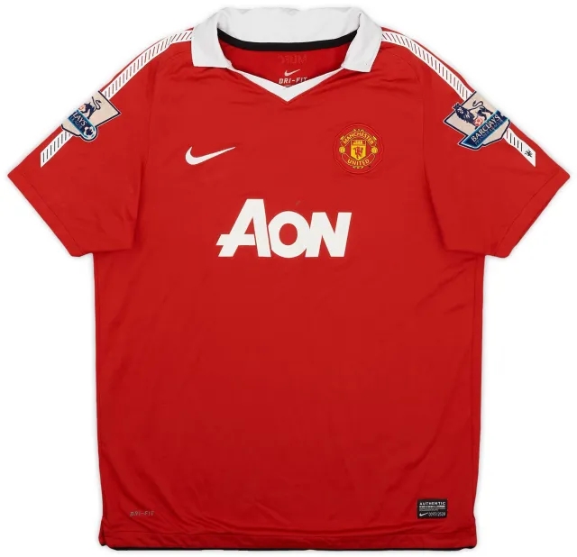 Nike 2010-11 Manchester United Home Shirt - 6/10 - (XL.Boys)