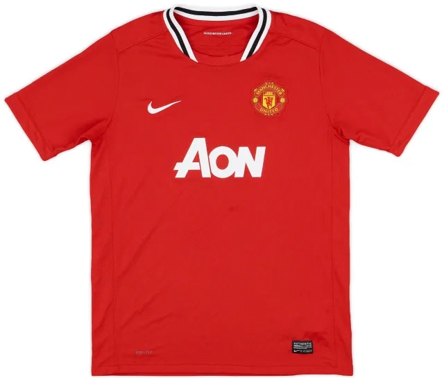 Nike 2011-12 Manchester United Home Shirt - 8/10 - (XL.Boys)