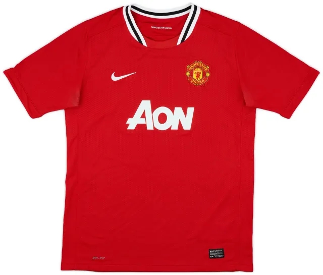 Nike 2011-12 Manchester United Home Shirt - 8/10 - (XL.Boys)