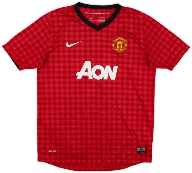 Nike 2012-13 Manchester United Home Shirt - 7/10 - (XL.Boys)