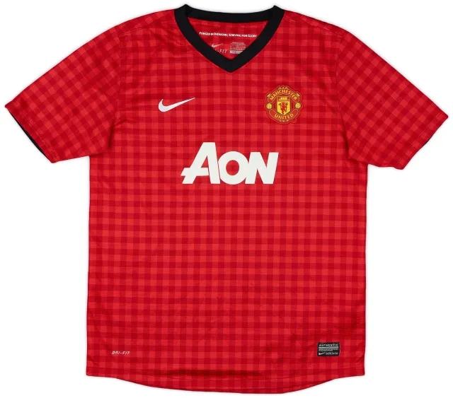 Nike 2012-13 Manchester United Home Shirt - 5/10 - (XL.Boys)