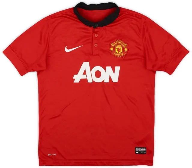 Nike 2013-14 Manchester United Home Shirt - 9/10 - (M.Boys)