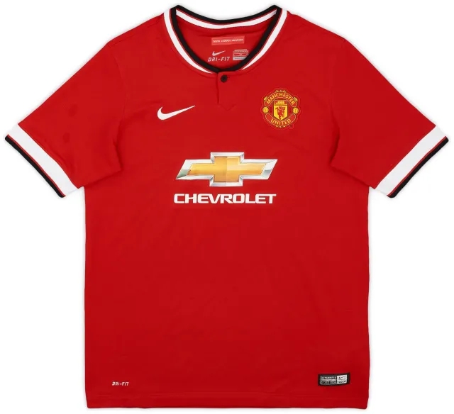 Nike 2014-15 Manchester United Home Shirt - 8/10 - (XL.Boys)