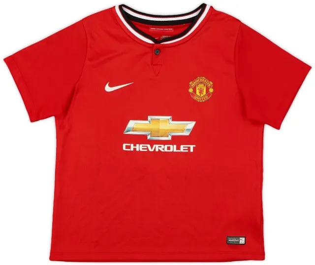 Nike 2014-15 Manchester United Home Shirt - 8/10 - (7-8 Years)