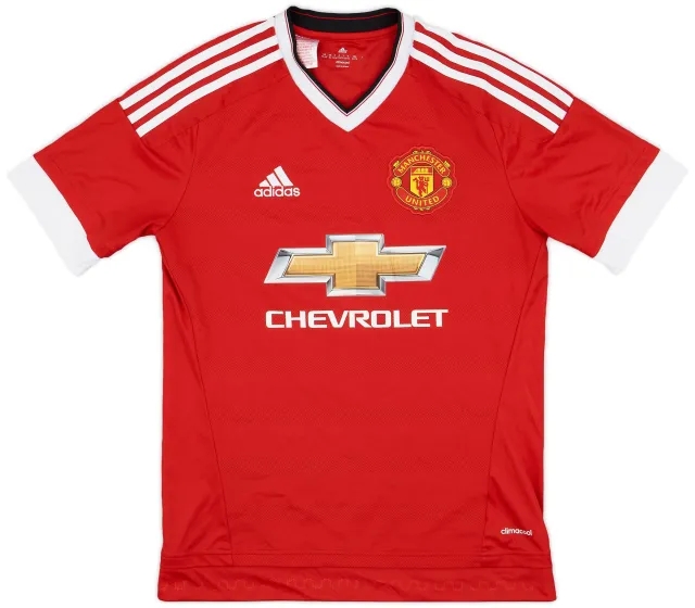 adidas 2015-16 Manchester United Home Shirt - 8/10 - (XL.Boys)