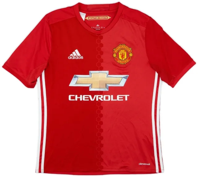 adidas 2016-17 Manchester United Home Shirt - 8/10 - (L.Boys)