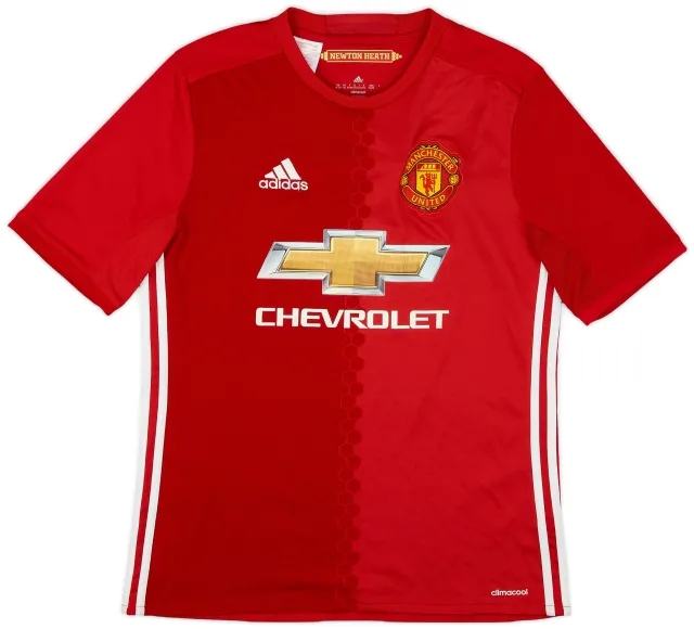 adidas 2016-17 Manchester United Home Shirt - 9/10 - (XL.Boys)