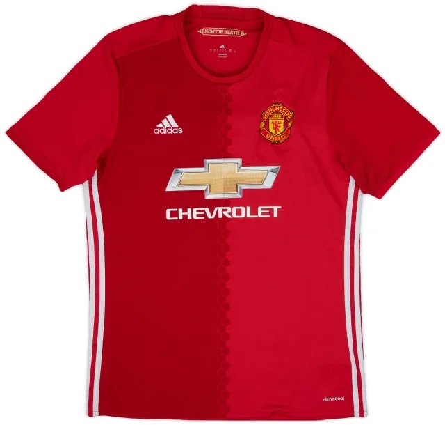 adidas 2016-17 Manchester United Home Shirt - 5/10 - (L)